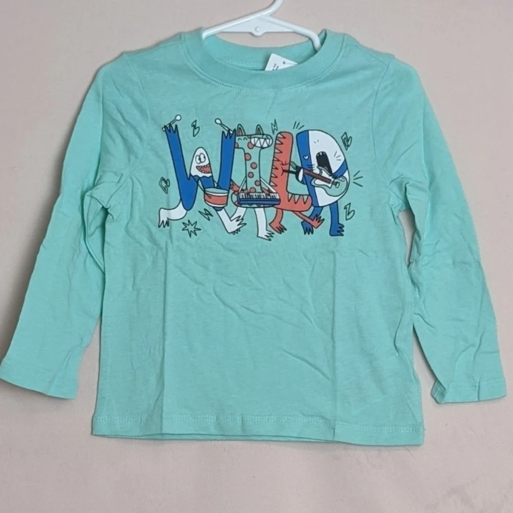 Old Navy Mint Green Wild Graphic Tee size 2T